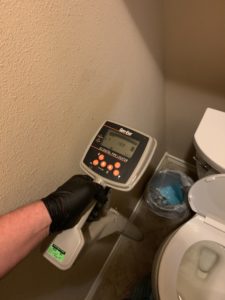 locator to find cause of toilet clog